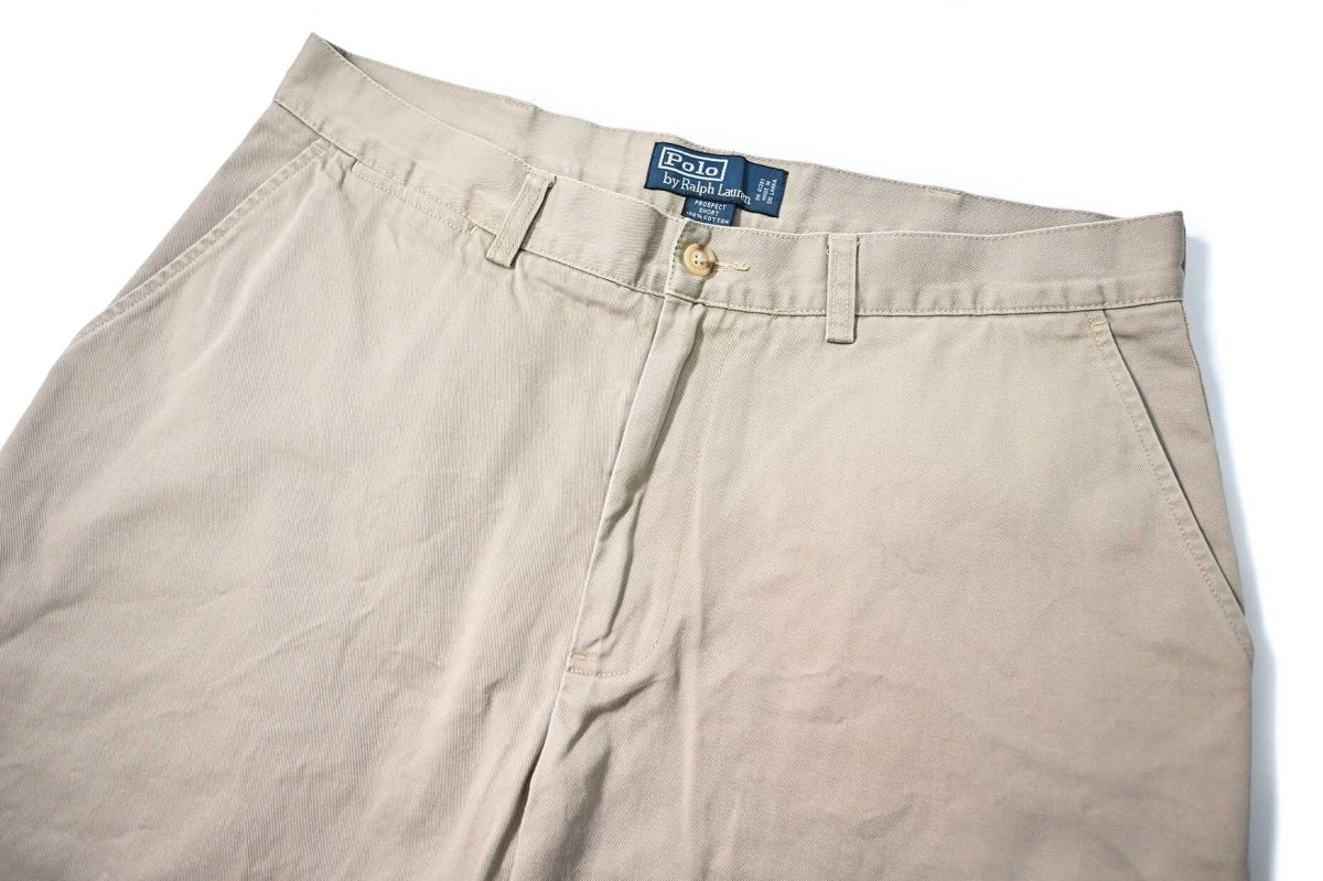 画像2: 90-00s Used Polo Ralph Lauren Prospect Shorts Khaki ラルフローレン (2)