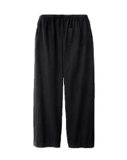 画像2: Los Angeles Apparel Cotton Poplin Wide Leg Pants Black ロサンゼルス アパレル (2)