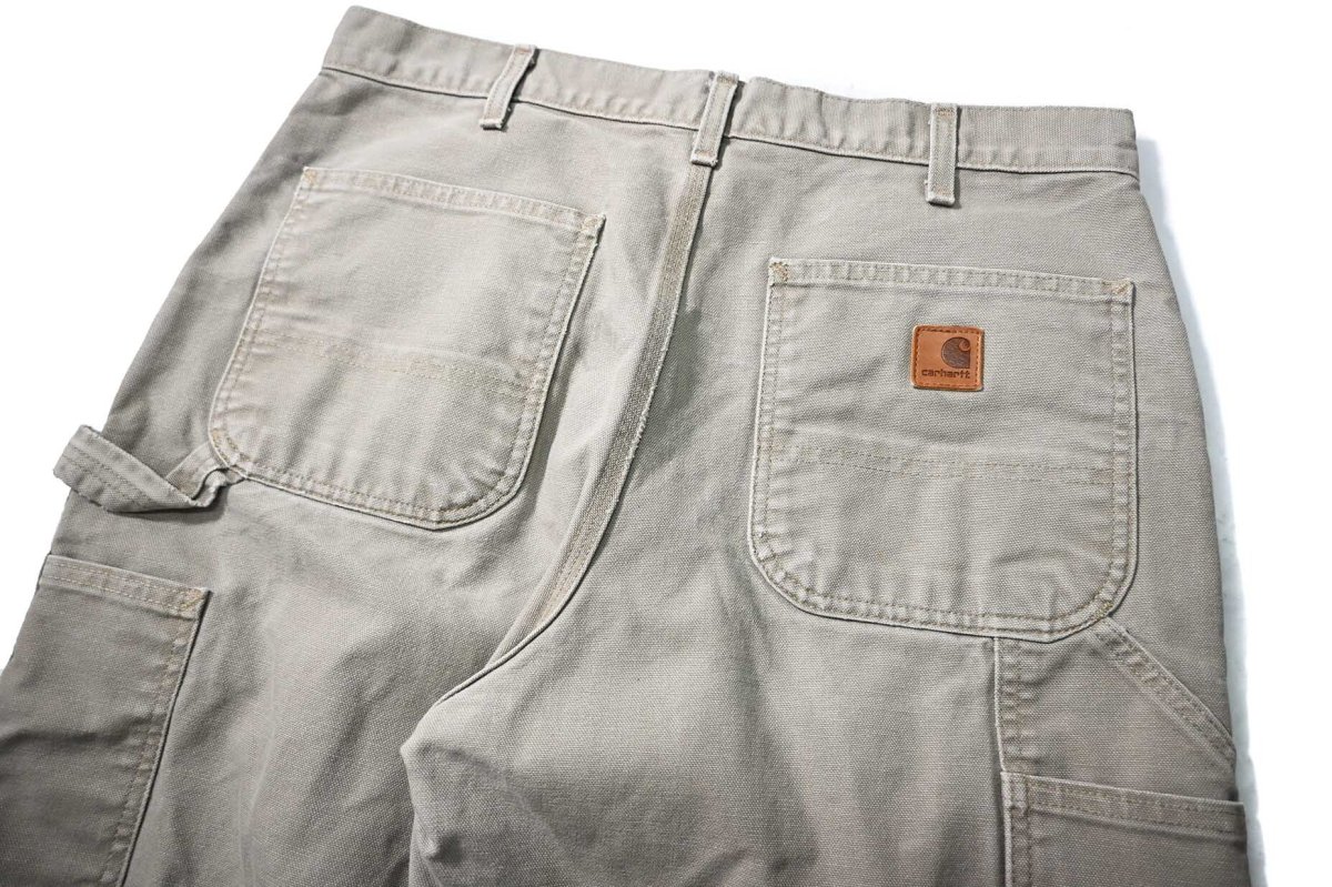 画像4: 13' Used Carhartt Duck Carpenter Pants Cut Off Desert カーハート (4)