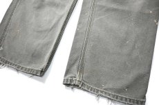 画像3: 00s Used Carhartt Duck Carpenter Pants Moss カーハート (3)