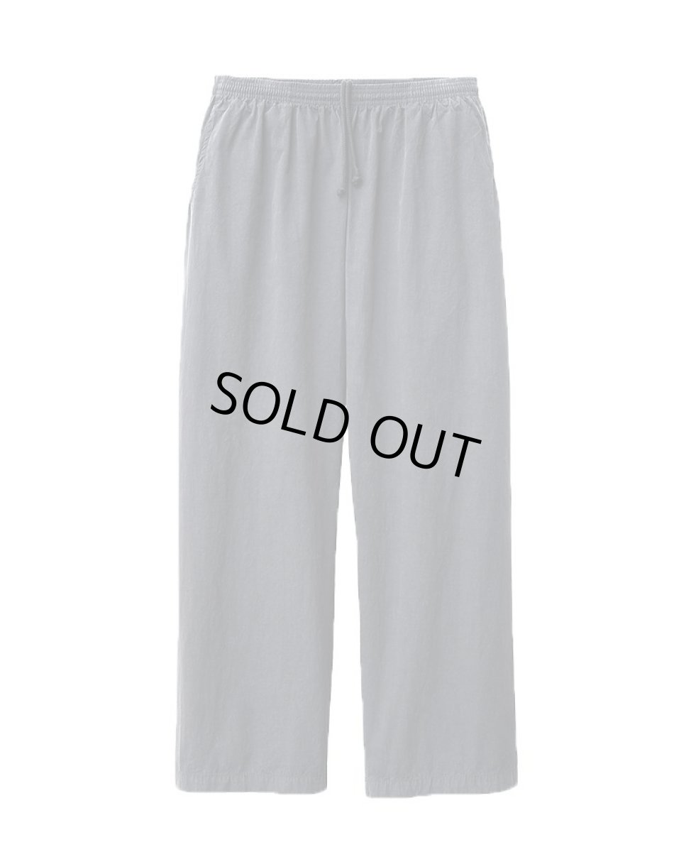 画像1: Los Angeles Apparel Cotton Poplin Wide Leg Pants Dolphin Blue ロサンゼルス アパレル (1)