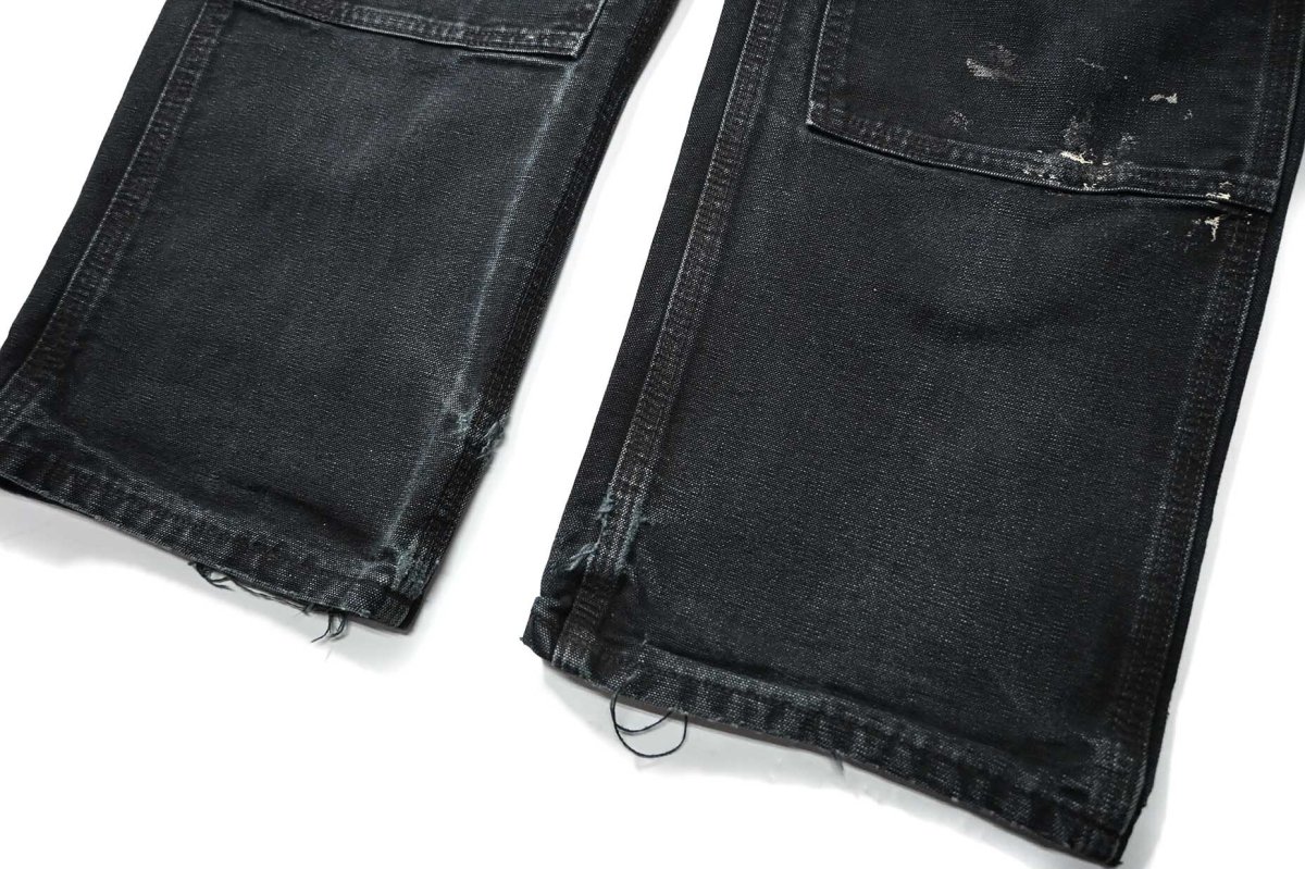 画像3: Used Carhartt Duck Double Knee Carpenter Pants Black made in USA カーハート (3)