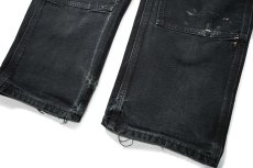 画像3: Used Carhartt Duck Double Knee Carpenter Pants Black made in USA カーハート (3)