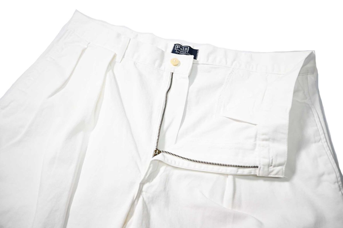 画像4: 80-90s Used Polo Ralph Lauren Chino Shorts White made in USA (4)