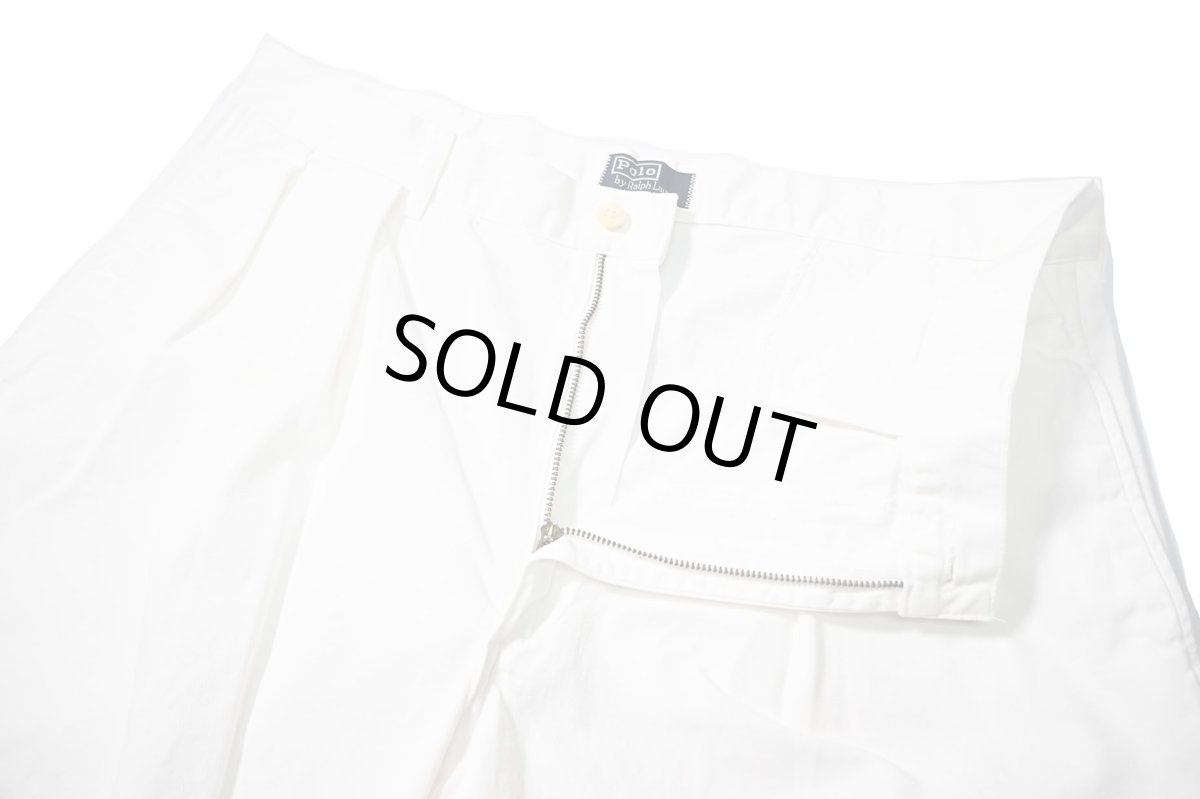 画像4: 80-90s Used Polo Ralph Lauren Chino Shorts White made in USA (4)