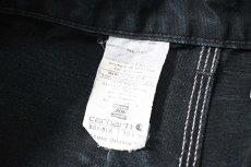 画像8: Used Carhartt Duck Double Knee Carpenter Pants Black made in USA カーハート (8)