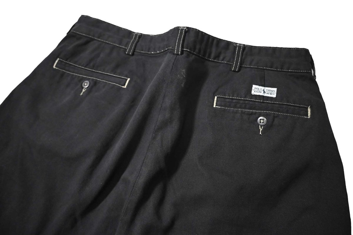 画像3: 90-00s Used Polo Ralph Lauren Tyler Shorts Black Over Dye (3)