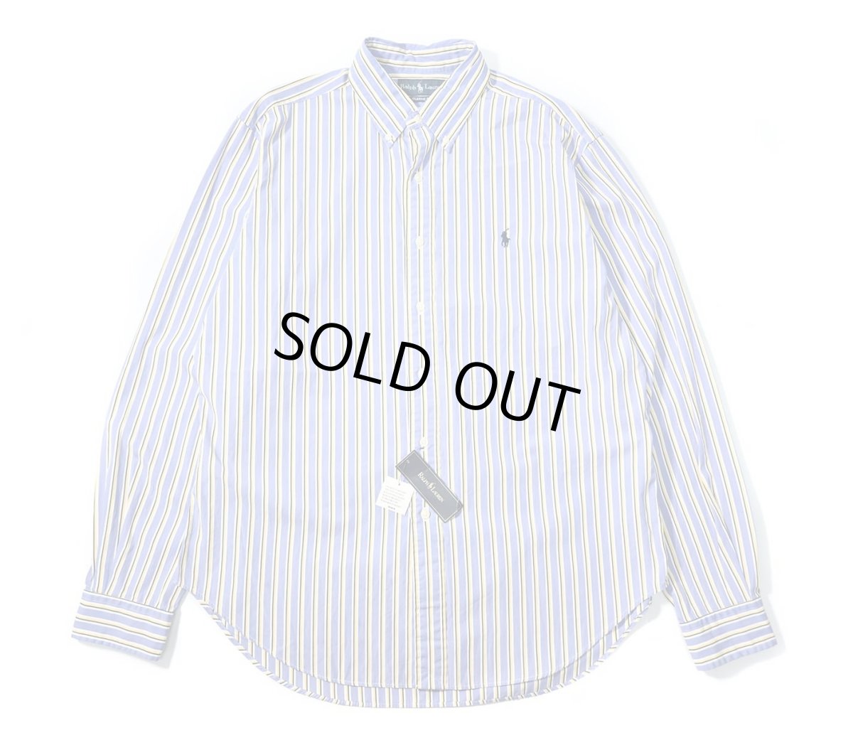 画像1: 90-00s Deadstock Ralph Lauren Stripe B/D Shirt "Classic Fit" (1)