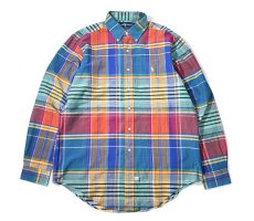 画像1: 90-00s Deadstock Ralph Lauren Plaid B/D Shirt (1)