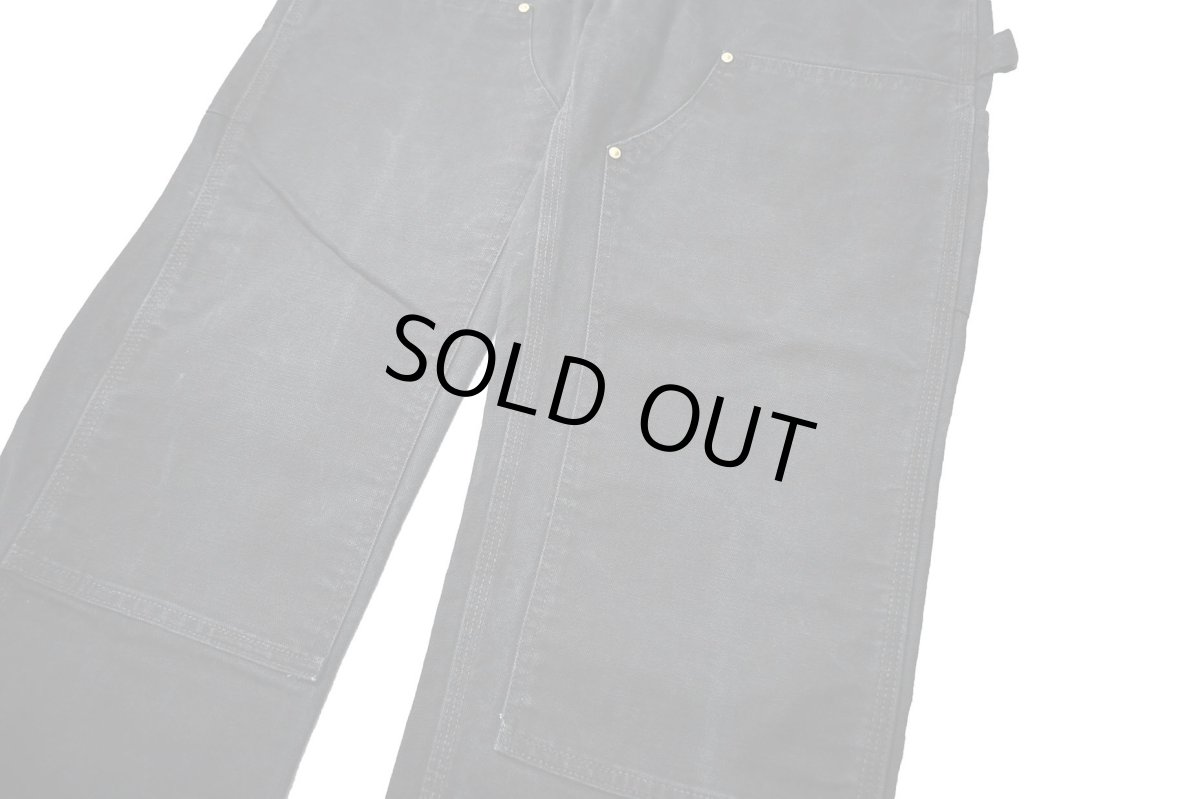 画像4: 10' Used Carhartt Duck Double Knee Carpenter Pants Black カーハート (4)