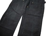 画像4: 10' Used Carhartt Duck Double Knee Carpenter Pants Black カーハート (4)