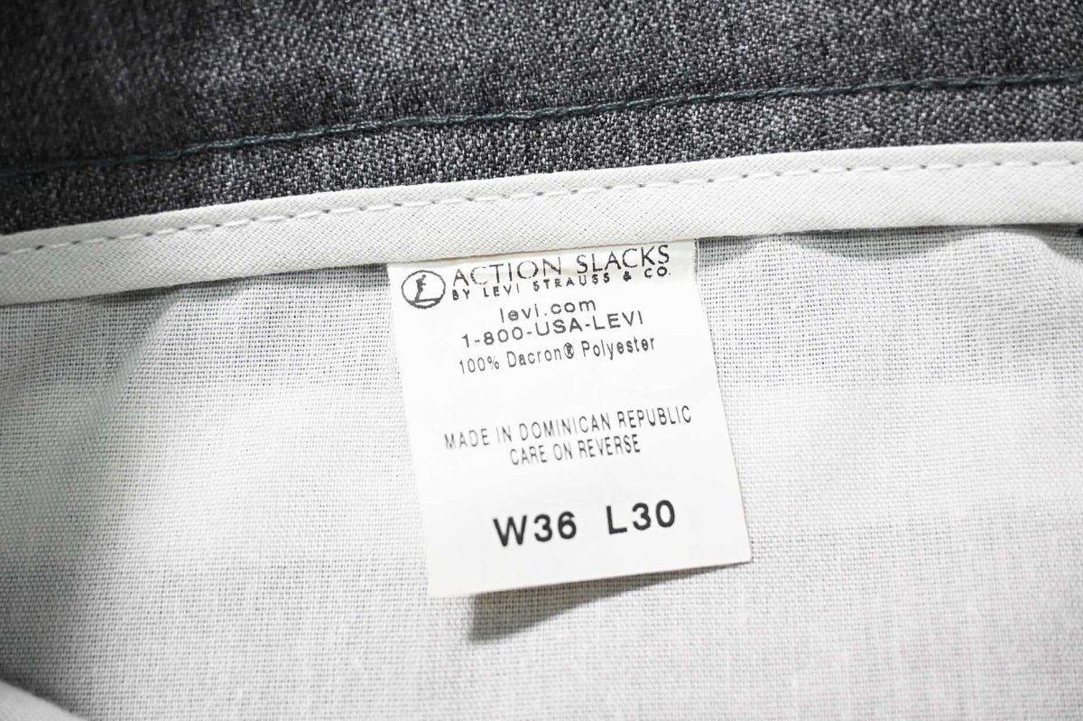 画像7: 00s Deadstock Levi's Action Slacks Grey (7)