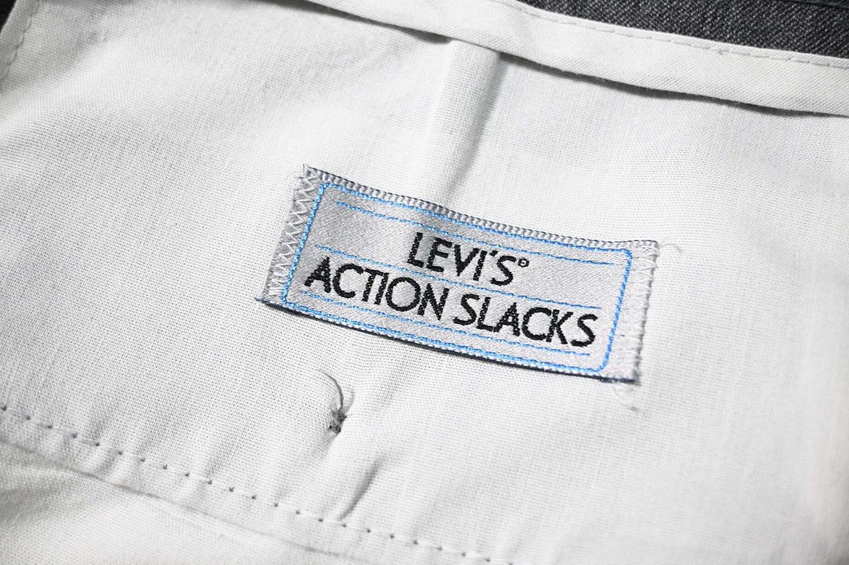 画像6: 90s Used Levi's Action Slacks Grey made in USA (6)