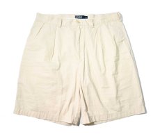 画像1: 90-00s Used Polo Ralph Lauren Tyler Shorts Cream (1)