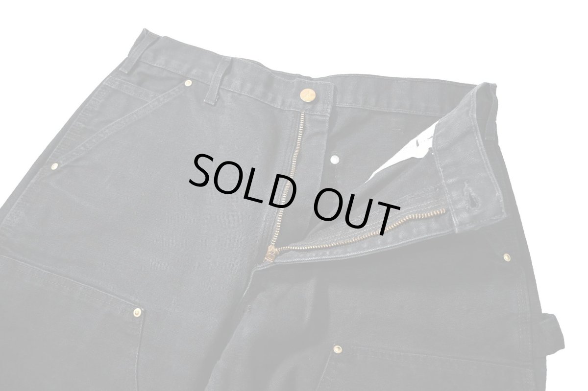 画像6: 10' Used Carhartt Duck Double Knee Carpenter Pants Black カーハート (6)