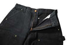画像6: 10' Used Carhartt Duck Double Knee Carpenter Pants Black カーハート (6)