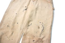画像4: 16' Used Carhartt Duck Carpenter Pants Brown カーハート (4)