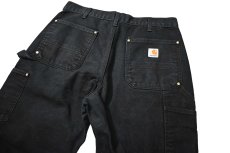 画像5: 10' Used Carhartt Duck Double Knee Carpenter Pants Black カーハート (5)
