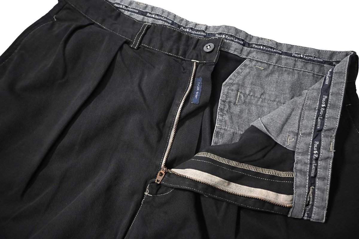 画像4: 90-00s Used Polo Ralph Lauren Tyler Shorts Black Over Dye (4)