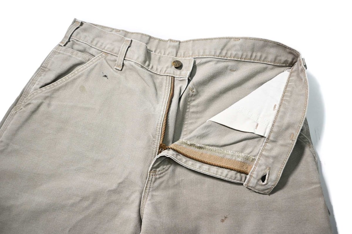 画像5: 13' Used Carhartt Duck Carpenter Pants Cut Off Desert カーハート (5)