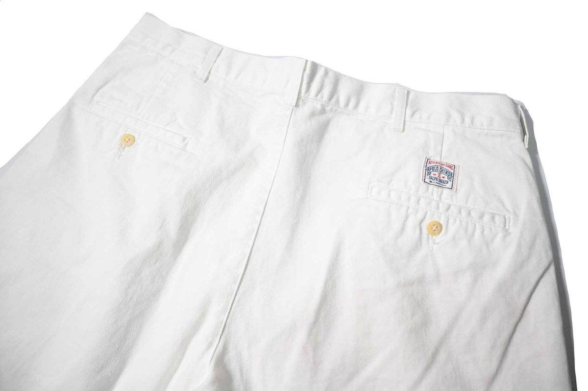 画像3: 80-90s Used Polo Ralph Lauren Chino Shorts White made in USA (3)