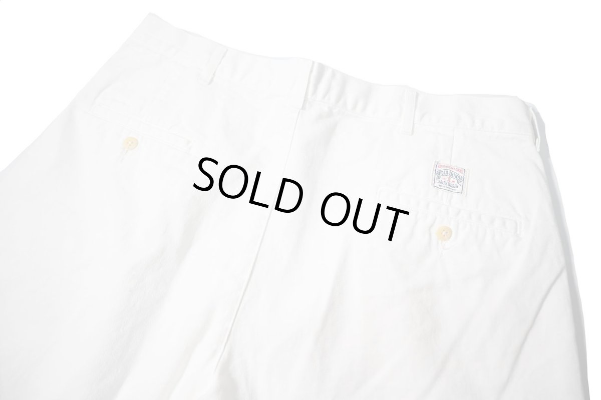 画像3: 80-90s Used Polo Ralph Lauren Chino Shorts White made in USA (3)