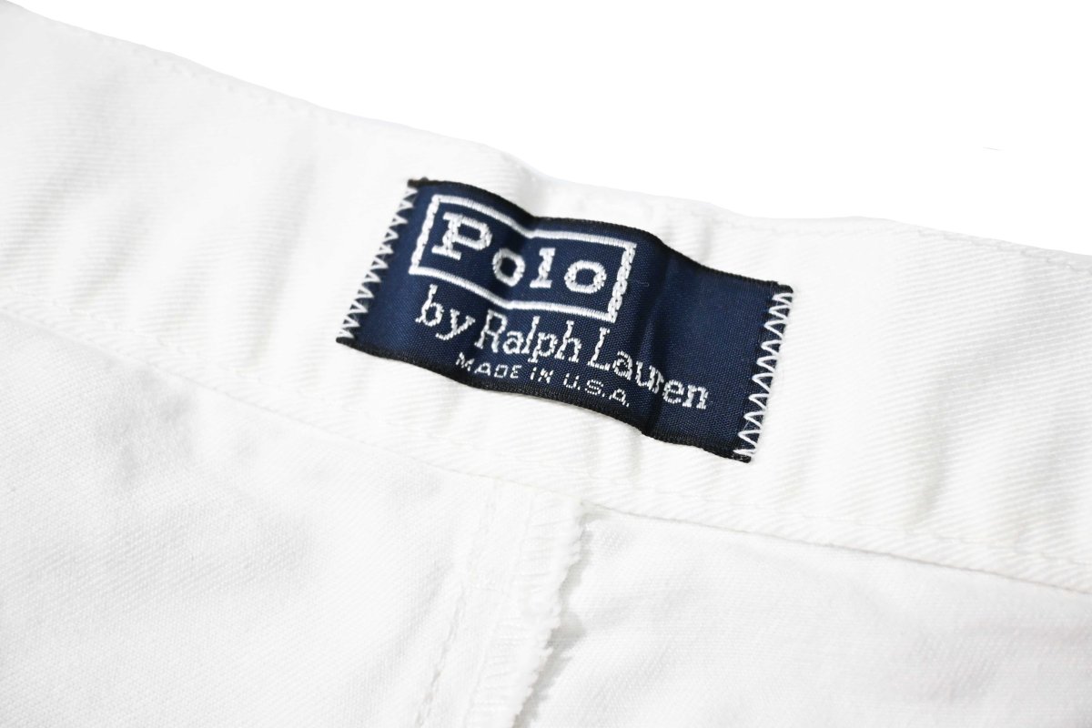 画像5: 80-90s Used Polo Ralph Lauren Chino Shorts White made in USA (5)