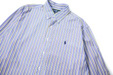 画像2: 90-00s Deadstock Ralph Lauren Stripe B/D Shirt "Classic Fit" (2)