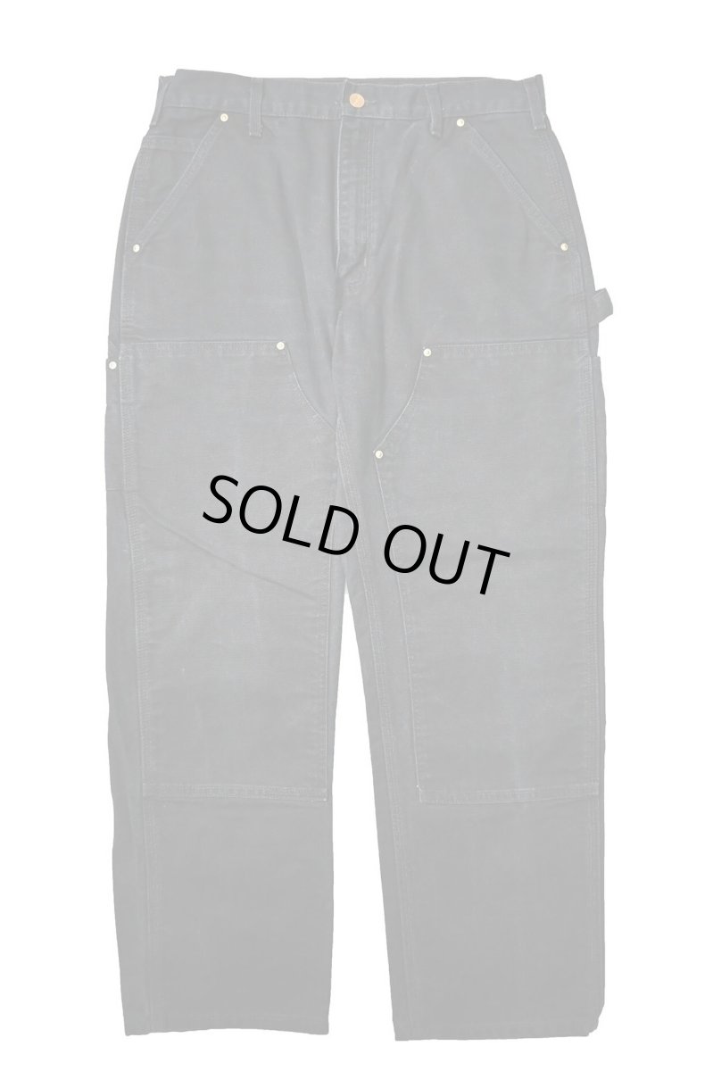 画像1: 10' Used Carhartt Duck Double Knee Carpenter Pants Black カーハート (1)