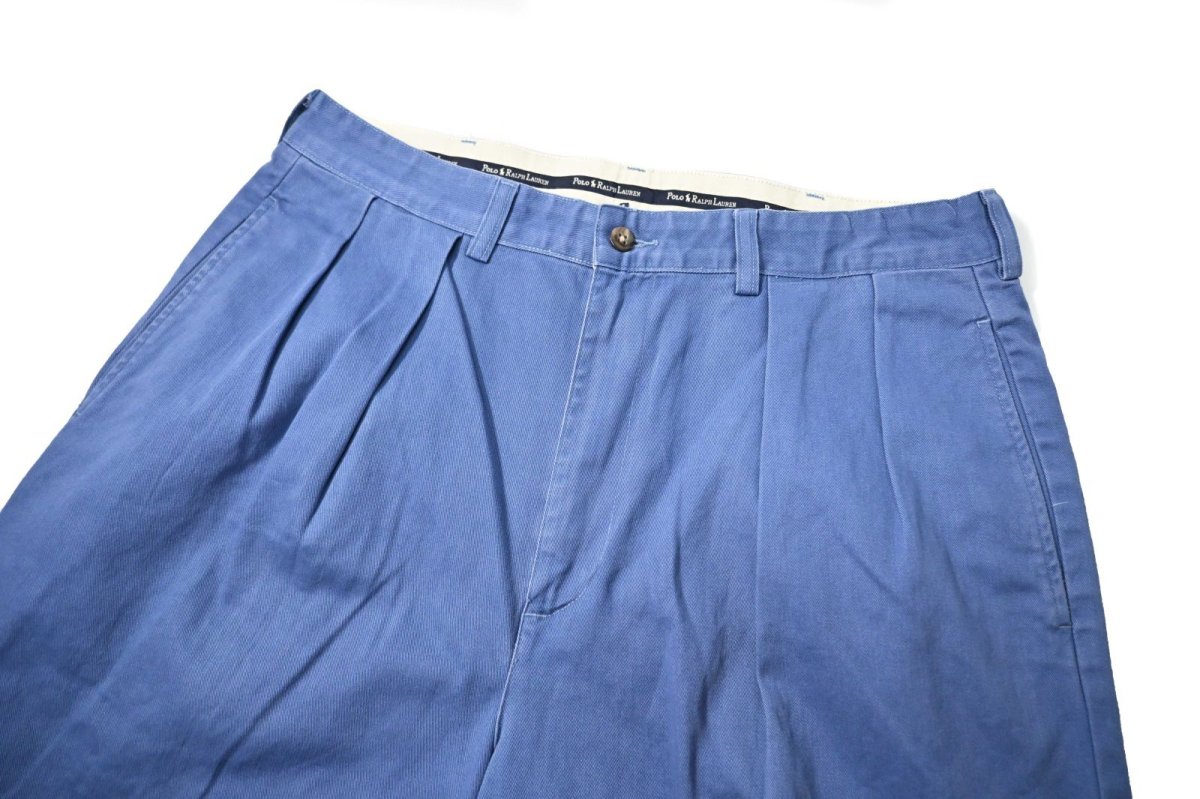 画像2: 90-00s Used Polo Ralph Lauren Tyler Shorts Blue (2)