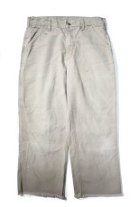画像1: 13' Used Carhartt Duck Carpenter Pants Cut Off Desert カーハート (1)