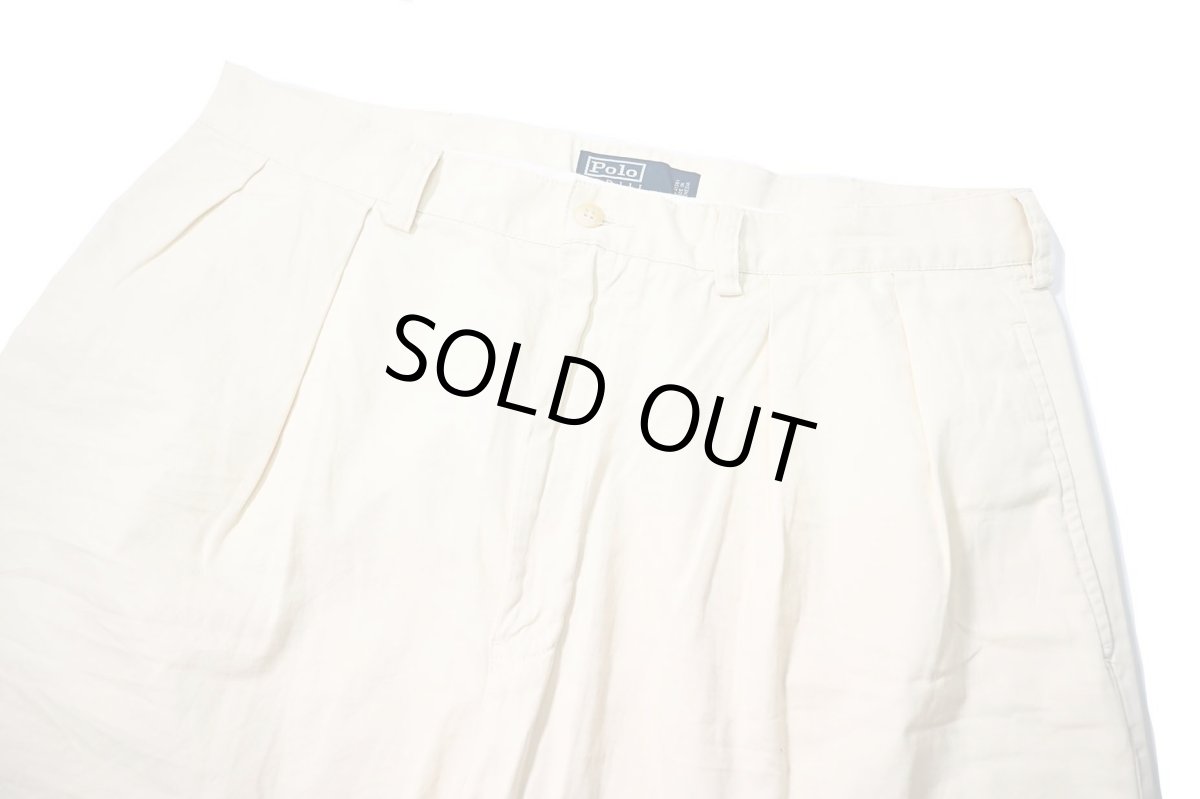 画像2: 90-00s Used Polo Ralph Lauren Tyler Shorts Cream (2)
