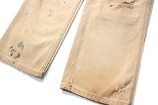 画像3: 16' Used Carhartt Duck Carpenter Pants Brown カーハート (3)