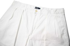 画像2: 80-90s Used Polo Ralph Lauren Chino Shorts White made in USA (2)