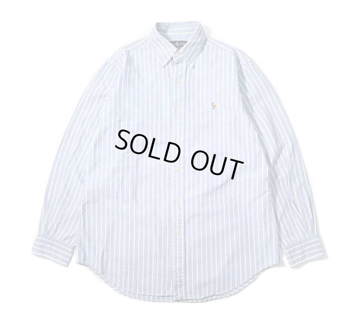 画像1: 90-00s Used Ralph Lauren Stripe B/D Shirt "Classic Fit" (1)