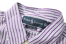 画像4: 90-00s Used Ralph Lauren Stripe B/D Shirt "Classic Fit" (4)