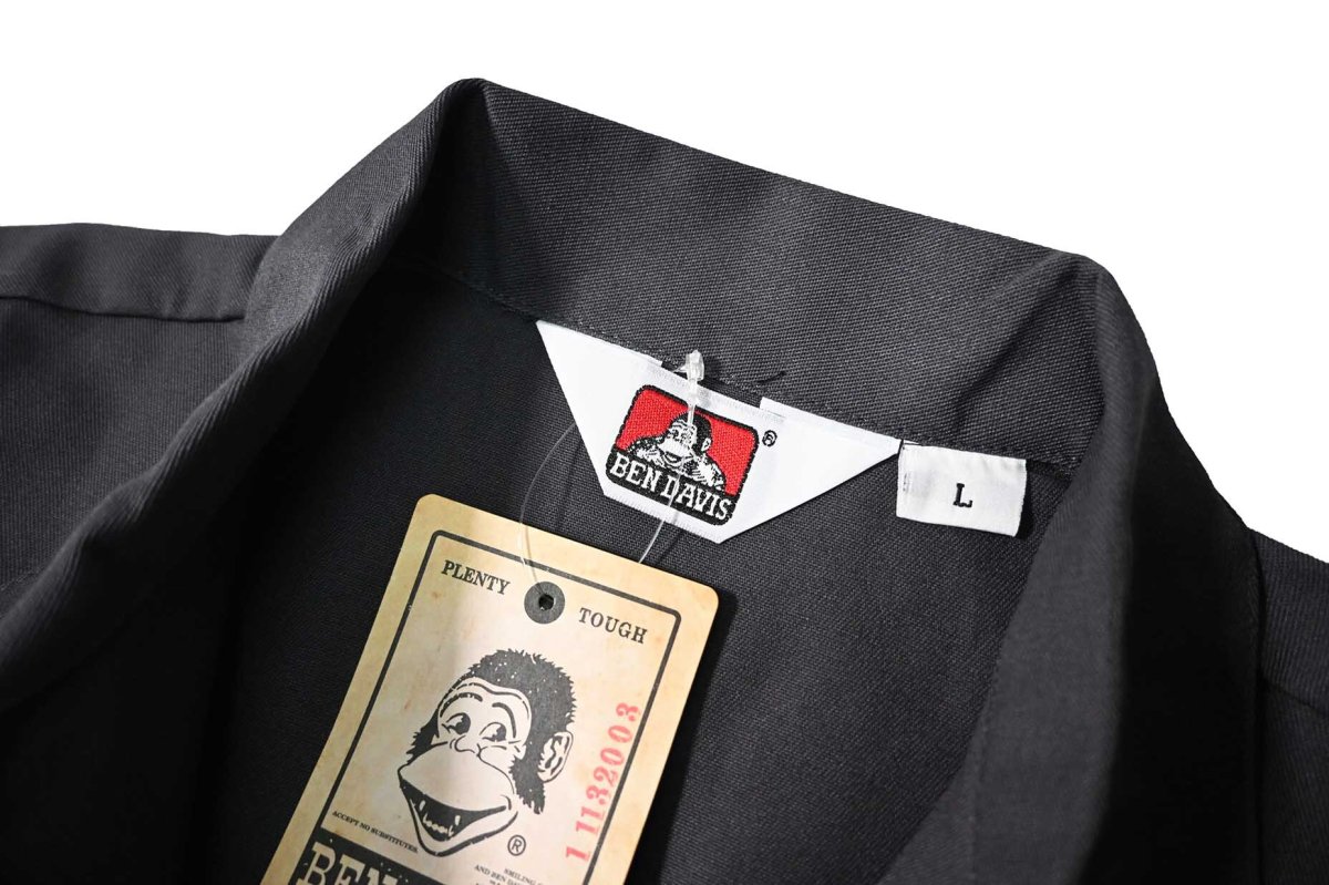 画像4: Ben Davis Long Sleeve Solid 1/2 Zip Shirt Charcoal (4)
