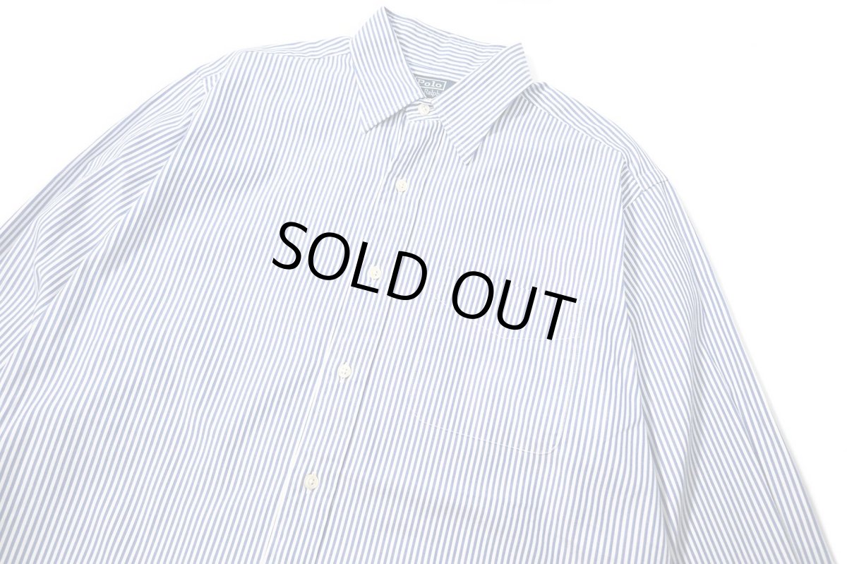 画像2: 90-00s Used Polo Ralph Lauren Stripe Shirt "Andrew" (2)