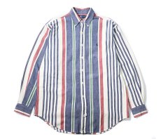 画像1: 90-00s Used Ralph Lauren Stripe B/D Shirt (1)