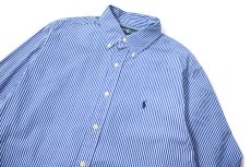 画像2: 90-00s Used Ralph Lauren Stripe B/D Shirt "Classic Fit" (2)