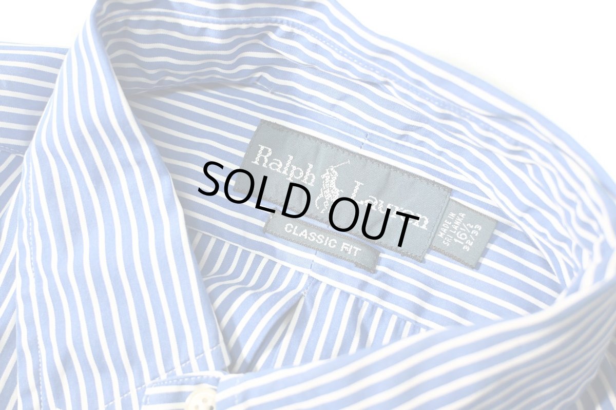 画像4: 90-00s Used Ralph Lauren Stripe B/D Shirt "Classic Fit" (4)