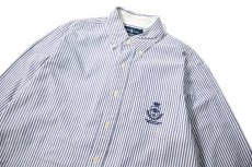 画像2: 90-00s Used Ralph Lauren Stripe B/D Shirt "Classic Fit" (2)