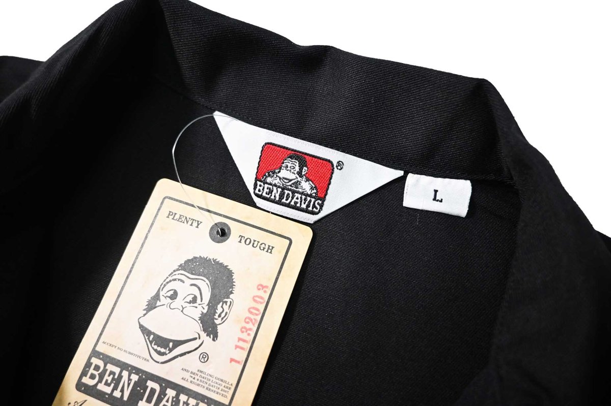 画像3: Ben Davis Short Sleeve Solid 1/2 Zip Shirt Black (3)