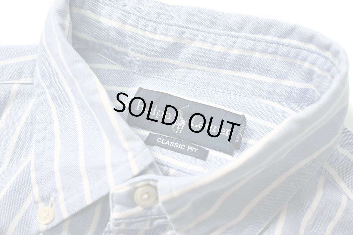 画像4: 90-00s Used Ralph Lauren Stripe B/D Shirt "Classic Fit" (4)