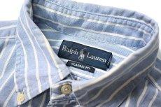 画像4: 90-00s Used Ralph Lauren Stripe B/D Shirt "Classic Fit" (4)