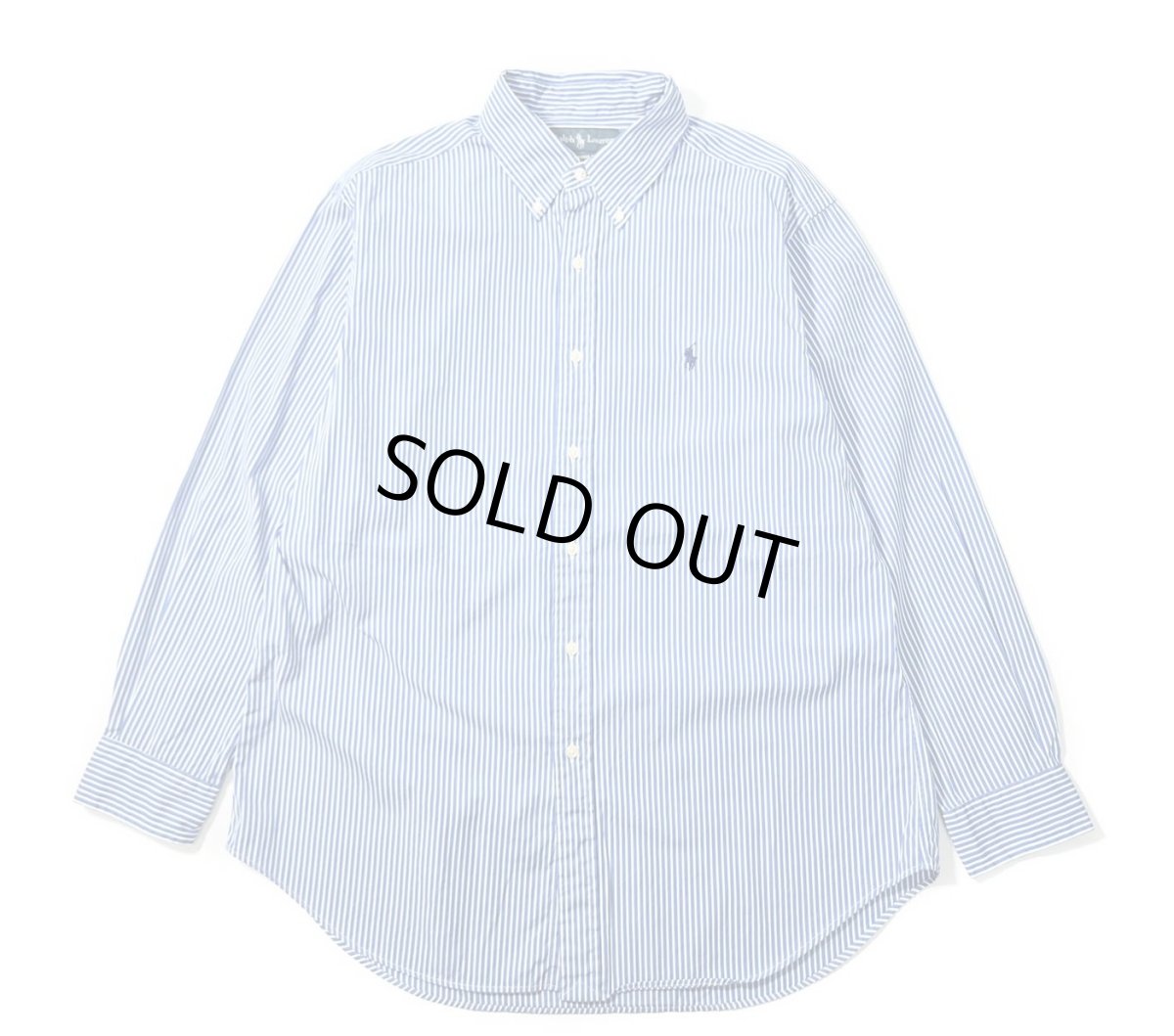 画像1: 90-00s Used Ralph Lauren Stripe B/D Shirt "Classic Fit" (1)