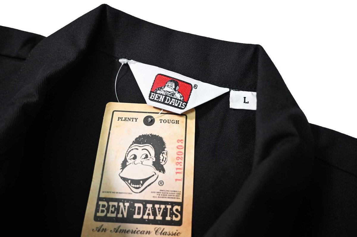 画像4: Ben Davis Long Sleeve Solid 1/2 Zip Shirt Black (4)