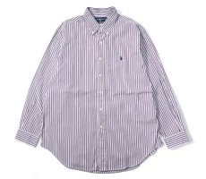 画像1: 90-00s Used Ralph Lauren Stripe B/D Shirt "Classic Fit" (1)