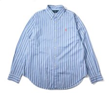画像1: 90-00s Used Ralph Lauren Stripe B/D Shirt "Classic Fit" (1)