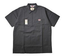 画像1: Ben Davis Short Sleeve Solid 1/2 Zip Shirt Charcoal (1)